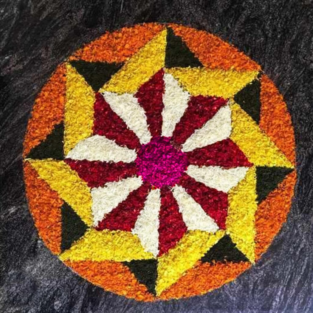 Rangoli door mat
